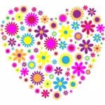 Floral heart image