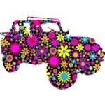 Floral jeep