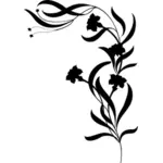 Flowers in silhouette