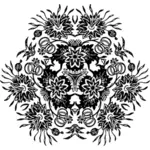Графический элемент цветочный орнамент