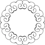Round spiral frame