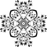 흰색 배경에 꽃 패턴