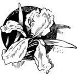 Obraz czarno-białe kwiaty