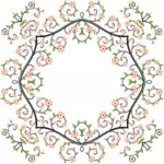 Image du chic cadre à motifs floraux