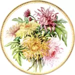 Flowery plate