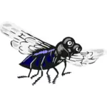 Муха насекомых векторное изображение