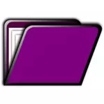 紫のフォルダー アイコン