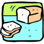 Piirretty leipä