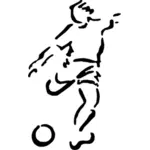Stencil di calcio calcio