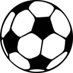 Jalkapallo pallo vektori kuva