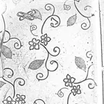 Ilustrasi tangan digambar bunga