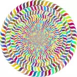 Prismatiska färgglada vortex