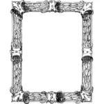 Ilustração em vetor frame ornamentado