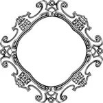 Dekorativ speil ramme