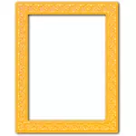 Gele gedessineerde frame