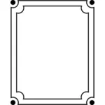 Dubbel frame vector afbeelding