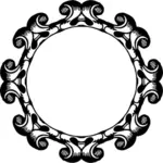 Round mirror frame