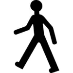 Pedestrian silhouette