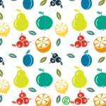 Patrón de frutas