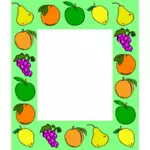 Simbol perdamaian dengan buah-buahan