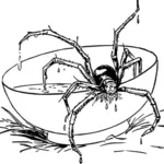벡터 이미지를 제공 하는 음식에 있는 곤충