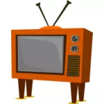 Фанки старый телевизор векторное изображение
