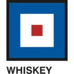 Whiskey flagga