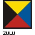 Zulu flagga
