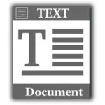 Icône de vecteur web fichier texte