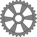 Cogwheel logam