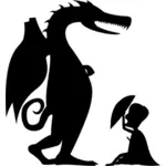 George & Dragon silhouet