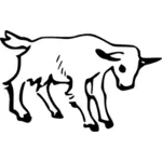 Vector graphics of mountain goat