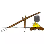 
Campfires and cooking cranes
        