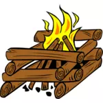 Lagerfeuer-Vektor-ClipArt