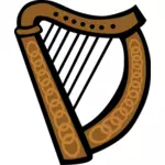 Vector bildet av keltisk harpe