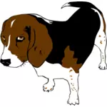 Beagle câine vector miniaturi