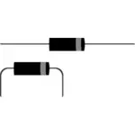 Rechte en gebogen dioden vector afbeelding