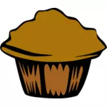 Vector Illustrasjon av muffin
