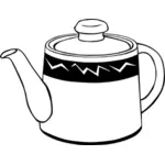 Cafea sau ceai oală vectoriale