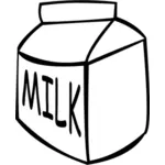 Молоко коробки вектор