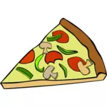 Pepperoni pizza vector illustraties