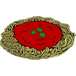 Grafica vettoriale di spaghetti