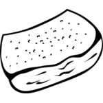 Vector image of a garlic bread