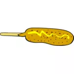 Kukuřice hot dog vektorový obrázek
