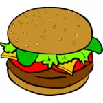 ハンバーガーのベクトル図