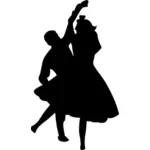 Homme et femme danse
