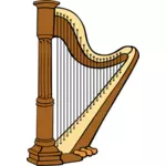Grafika wektorowa harfa