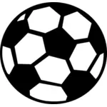 फुटबॉल की गेंद के वेक्टर छवि