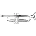 Ilustraţia vectorială de trompeta