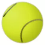 Vector image of tennis ball
